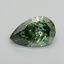 1.58 Ct. Fancy Vivid Green Pear Lab Grown Diamond