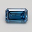 1.76 Ct. Fancy Vivid Blue Emerald Lab Grown Diamond