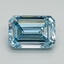 7.86 Ct. Fancy Intense Blue Emerald Lab Grown Diamond