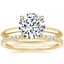 18K Yellow Gold Hazel Ring with Luxe Ballad Diamond Ring (1/4 ct. tw.)