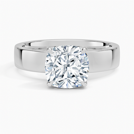 18K White Gold Peyton 4mm Solitaire Ring