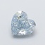 1.01 Ct. Fancy Intense  Blue Heart Lab Grown Diamond