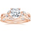 14K Rose Gold Willow Diamond Ring (1/8 ct. tw.) with Winding Willow Diamond Ring (1/8 ct. tw.)