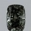 1.05 Ct. Fancy Vivid  Green Cushion Lab Grown Diamond