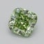 0.54 Ct. Fancy Green Cushion Lab Grown Diamond