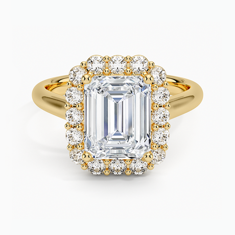 Lotus Flower Engagement Ring