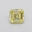 0.91 Ct. Fancy Yellow Asscher Lab Grown Diamond