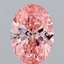1.56 Ct. Fancy Vivid Pink Oval Lab Grown Diamond