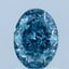 1.50 Ct. Fancy Vivid Blue Oval Lab Grown Diamond