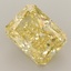 5.50 Ct. Fancy Vivid Yellow Radiant Lab Grown Diamond