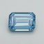 1.00 Ct. Fancy Vivid Blue Emerald Lab Grown Diamond