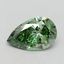1.00 Ct. Fancy Vivid Green Pear Lab Grown Diamond