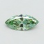0.53 Ct. Fancy Vivid Green Marquise Lab Grown Diamond