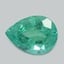 8.1x6.0mm  Green  Pear   Emerald