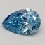 2.00 Ct. Fancy Vivid Blue Pear Lab Grown Diamond