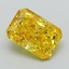 2.44 Ct. Fancy Vivid Yellow Radiant Lab Grown Diamond