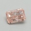 0.52 Ct. Fancy Vivid Pink Radiant Lab Grown Diamond