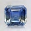 7.3x6.8mm Unheated Bi-Color Asscher Sapphire