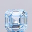 1.56 Ct. Fancy Vivid Blue Asscher Lab Grown Diamond