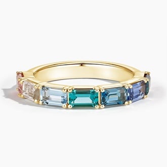 Luxe Coastal Ombre Emerald Cut Ring