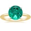 14K Yellow Gold Four-Prong Comfort Fit 1.5mm Ring, smalltop view