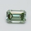 0.80 Ct. Fancy Vivid Green Emerald Lab Grown Diamond