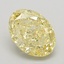 2.55 Ct. Fancy Vivid Yellow Oval Lab Grown Diamond