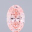 2.74 Ct. Fancy Vivid Pink Oval Lab Grown Diamond