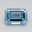 0.42 Ct. Fancy Intense Blue Emerald Lab Grown Diamond