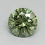 1.21 Ct. Fancy Vivid Green Round Lab Grown Diamond