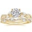 14K Yellow Gold Luxe Willow Diamond Ring (1/4 ct. tw.) with Luxe Winding Willow Diamond Ring (1/4 ct. tw.)