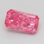 1.04 Ct. Fancy Vivid  Pink Radiant Lab Grown Diamond