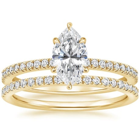 18K Yellow Gold Viviana Diamond Bridal Set (2/5 ct. tw.)