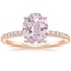14K Rose Gold Ballad Three-Quarter Coverage Diamond Ring (1/4 ct. tw.), smalltop view