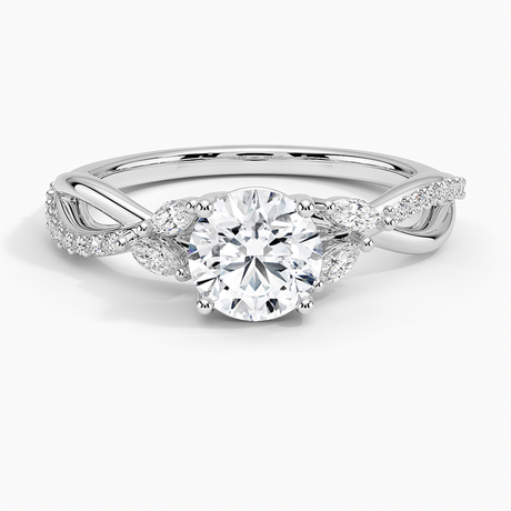 Petite Twisted Willow Diamond Ring - Brilliant Earth