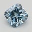 1.10 Ct. Fancy Vivid Blue Cushion Lab Grown Diamond