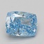 1.57 Ct. Fancy Vivid Blue Cushion Lab Grown Diamond