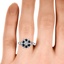 The Zosia Ring, smallzoomed in top view on a hand