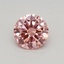 0.32 Ct. Fancy Vivid Pink Round Lab Grown Diamond