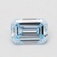0.73 Ct. Fancy Intense Blue Emerald Lab Grown Diamond