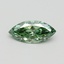 0.51 Ct. Fancy Vivid Green Marquise Lab Grown Diamond