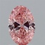 1.01 Ct. Fancy Vivid Pink Oval Lab Grown Diamond