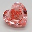 3.13 Ct. Fancy Vivid Pink Heart Lab Grown Diamond
