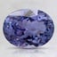9.1x7mm Unheated Violet Oval Tanzanite
