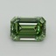 5.07 Ct. Fancy Vivid Green Emerald Lab Grown Diamond