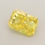 0.53 Ct. Fancy Vivid  Yellow Radiant Lab Grown Diamond