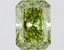 1.63 Ct. Fancy Vivid  Green Radiant Lab Grown Diamond