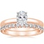 14K Rose Gold 2.5mm Comfort Fit Ring with Luxe Sienna Diamond Ring (5/8 ct. tw.)
