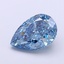 2.01 Ct. Fancy Vivid  Blue Pear Lab Grown Diamond