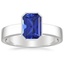 18K White Gold Vesper Bezel Ring, smalltop view